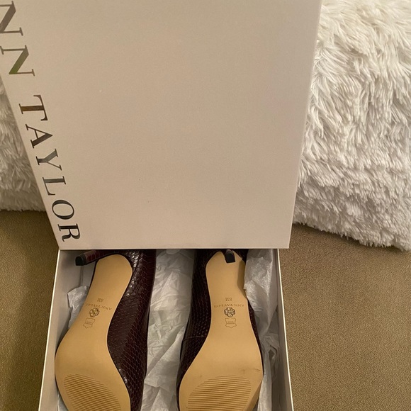 Ann Taylor Norah Pointy Heel Brown Color-Size 8 - Picture 2 of 2